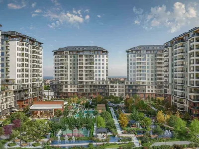 Wohnanlage New guarded residence with swimming pools, green areas and a fitness center, Istanbul, Turkey