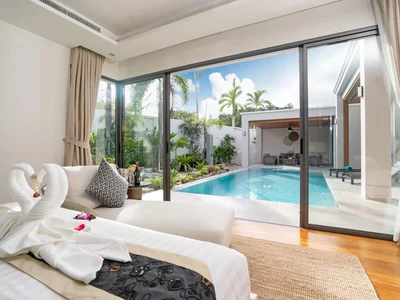 Zespół mieszkaniowy Guarded complex of villas with swimming pool close to Bang Tao Beach, Phuket, Thailand