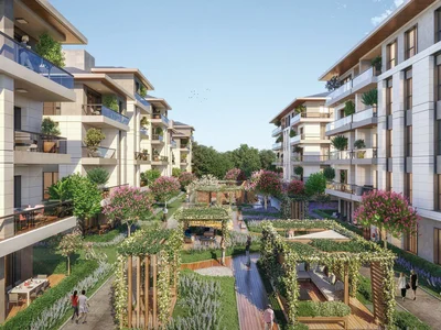 Wohnanlage New residence with a garden, a swimming pool and a fitness center close to the city center and the airport, Istanbul, Turkey