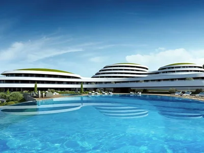 Zespół mieszkaniowy Modern residence with a view of the sea, swimming pools and a spa center, Izmir, Turkey