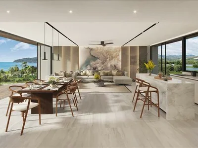 Complejo residencial Gated complex of townhouses with swimming pools at 50 meters from the beach, Phuket, Thailand