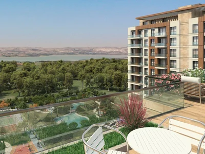 Complexe résidentiel New residence with a swimming pool, lounge areas and picturesque views, Istanbul, Turkey