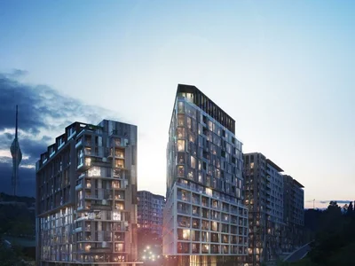 Zespół mieszkaniowy Apartments with spacious balconies and terraces, with views of the sea, city, park and forest, Istanbul, Turkey