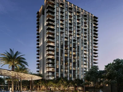 Complejo residencial New Oria Residence with a garden and swimming pools near the canal, Ras Al Khor, Dubai, UAE