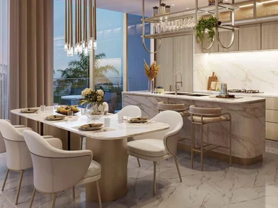 Wohnanlage New project BEACH WALK GRAND 2 with swimming pools, and a kids' playground, Dubai Islands, Dubai, UAE