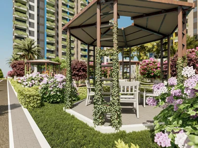 Complejo residencial Residential complex with swimming pool, water park, recreation grounds, 200 metres to the sea, Mersin, Turkey