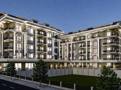 Zespół mieszkaniowy New project with a swimming pool, a spa complex and a garden, 300 meters from the sea, in the center of Alanya, Turkey