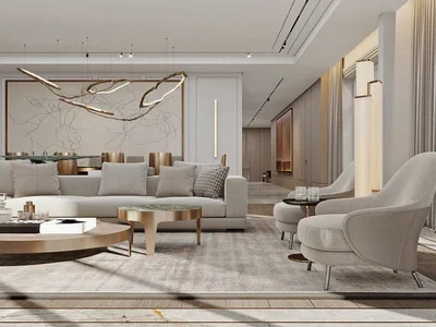 Wohnanlage New luxury residence Raffles apartments with a spa center and a beach club, Palm Jumeirah, Dubai, UAE