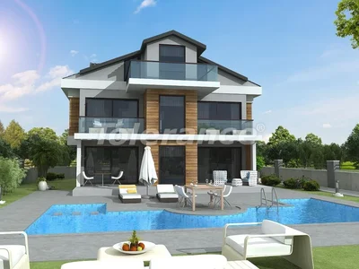 Cottage village Modern 4+1 villas in Ovacık, Fethiye with private pool and citizenship opportunity