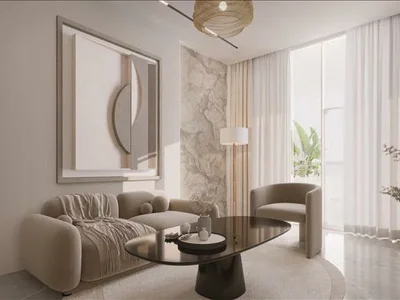 Wohnanlage New residence Samana Portofino with swimming pools and a lounge area, Dubai Production City, Dubai, UAE
