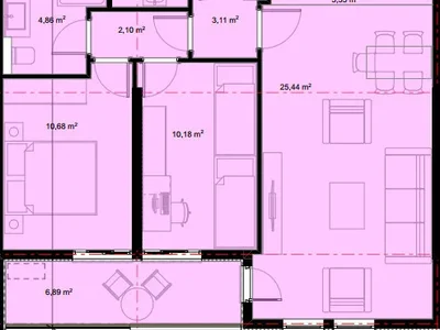 Wohnviertel Stan 68 m² na Prodaju – Stari Aerodrom, Podgorica