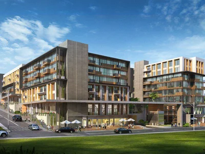 Wohnanlage Residential complex close to stores and shopping malls, in a prestigious area of the European part of Istanbul, Turkey