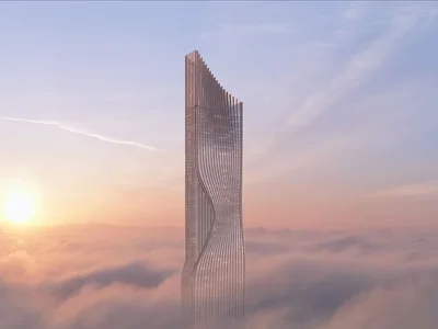 Wohngebäude Ratenwohnungen in einem Hochhaus in Dubai Business Bay