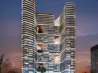 Zespół mieszkaniowy New high-rise residence Binghatti Hills with swimming pools, sports grounds and a green area, Barsha South, Dubai, UAE