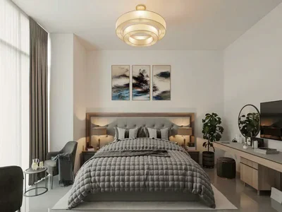 Zespół mieszkaniowy New Violet Tower Residence with a swimming pool and a lounge area close to Dubai Marina and Downtown Dubai, JVC, Dubai, UAE