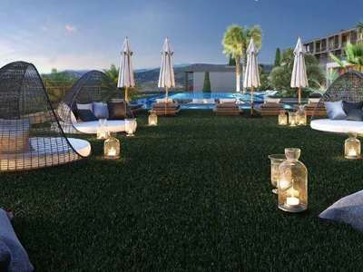 Zespół mieszkaniowy Lake view apartments in a new residential complex with a swimming pool and a fitness center, Bodrum, Turkey