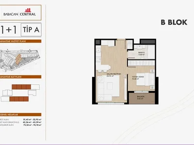 Wohnanlage Apartment in the luxurious Babacan Central complex.