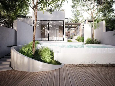 Complexe résidentiel New villas with swimming pools and picturesque views, Bali, Indonesia