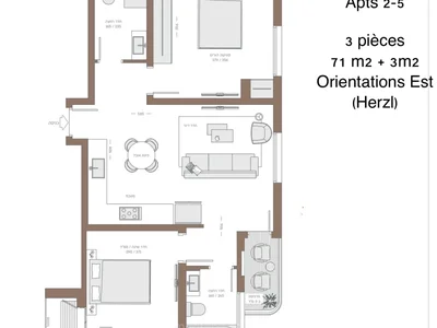 Barrio residencial Avec terrasse dans un immeuble neuf neuf projet de qualite renove