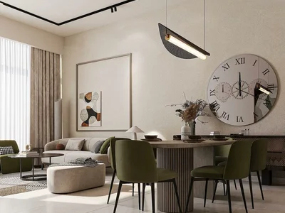 Complexe résidentiel New South Living Luxury Residence with swimming pools and a green area close to the airport, Dubai South, Dubai, UAE