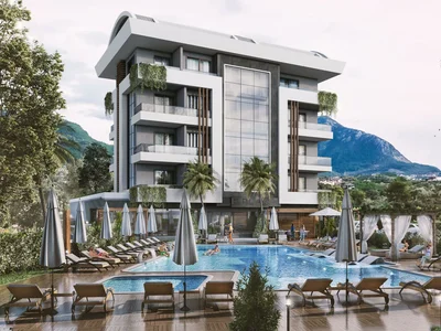 Zespół mieszkaniowy Residence with a swimming pool and a kids' playground, Oba, Turkey