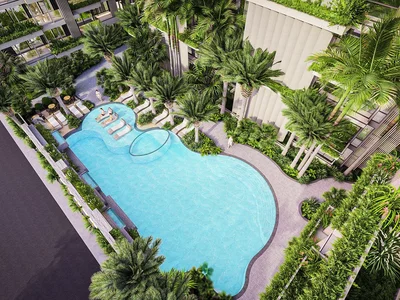 Wohnanlage New complex of apartments with coworking 450 meters from the sea, green area of the city, Pattaya, Chonburi, Thailand