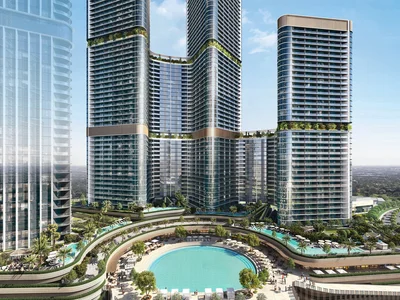 Complexe résidentiel New residence Skyvue Volair with a swimming pool and a spa close to Downtown Dubai and the international airport, Sobha Hartland II, Dubai