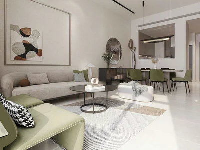 Complexe résidentiel New South Living Luxury Residence with swimming pools and a green area close to the airport, Dubai South, Dubai, UAE