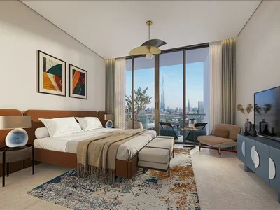 Wohnanlage New residence Design Quarter with a two-level swimming pool and green areas close to highways, Design District, Dubai, UAE