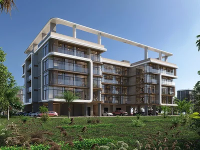 Residential complex New low-rise residence One by Preston with an infinity pool and lounge areas close to Downtown Dubai, Dubai South, UAE