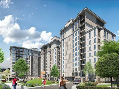 Wohnanlage New residential complex with a swimming pool, a spa center and green areas, Istanbul, Turkey