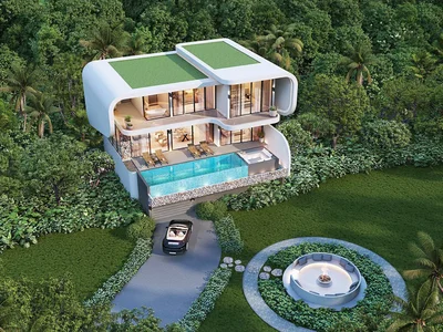 Zespół mieszkaniowy New residential complex of luxury villas in Bo Phut, Koh Samui, Surat Thani, Thailand