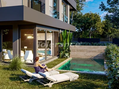 Wieś domków Triplex villas 4+1 in Zümrüt, Konyaaltı, Antalya with the possibility of obtaining Turkish citizenship
