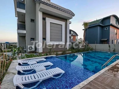 Cottage village New Triplex Villas 4+1 in Kadriye, Belek with private pool, furniture, and appliances