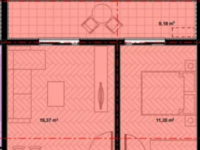 Wohnviertel Stan 50 m² na Prodaju – Stari Aerodrom, Podgorica