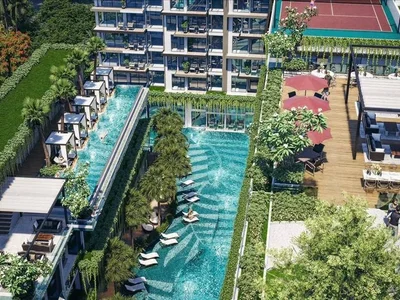 Wohnanlage New residential complex with swimming pools, a garden and a meeting room, Pattaya, Thailand