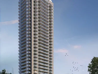 Zespół mieszkaniowy New Violet Tower Residence with a swimming pool and a lounge area close to Dubai Marina and Downtown Dubai, JVC, Dubai, UAE