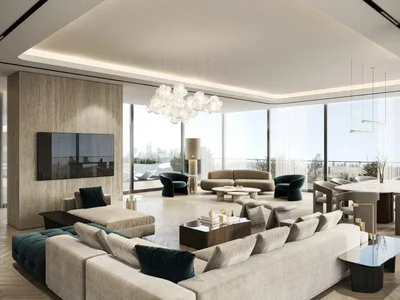 Zespół mieszkaniowy Townhouse in new Reef 1000 Residence with underground gardens, sitting areas and a co-working area, Dubailand, Dubai, UAE
