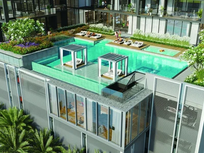 Wohnanlage New residence Crestmark on the bank of the canal, near the places of interest, Business Bay, Dubai, UAE