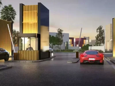 Wohnanlage Aquilegia villa complex with water attractions and playgrounds, in the quiet and peaceful area of Damac Hills 2, Dubai, UAE