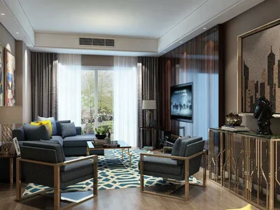 Wohnanlage New residence Yeni Eyüp Evleri with swimming pools and green areas in a historic area, Istanbul, Turkey