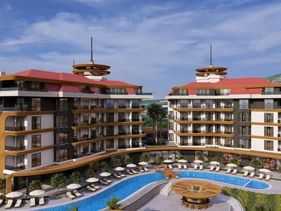 Apartamentowiec Nieruchomości w Koncepcji Hotelu 5-gwiazdkowego w Alanyi Kestel
