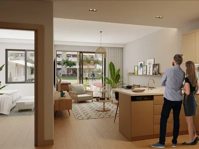 Wohnanlage New residence with an aquapark, swimming pools and a tennis court at 150 meters from the beach, Mersin, Turkey