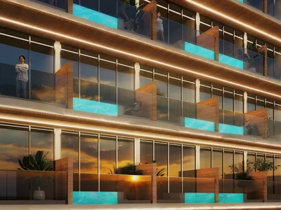 Complexe résidentiel New Sky Living Residence with a swimming pool and a gym, JVC, Dubai, UAE