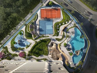 Wohnanlage New VELOS Residence with a swimming pool, a co-working space and fitness areas close to highways, Motor City, Dubai, UAE