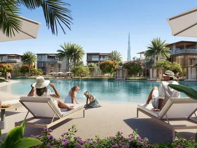 Wohnanlage New gated residence Nad al Sheba Gardens with a lagoon and a swimming pool close to highways, Nad Al Sheba 1, Dubai, UAE