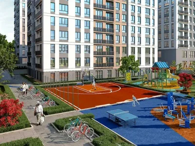 Zespół mieszkaniowy New residence with swimming pools and green areas in a prestigious area, Istanbul, Turkey