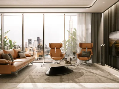 Wohnanlage Pagani Tower — residential complex by Dar Al Arkan with unique design and views of Dubai Water Canal and Burj Khalifa in Business Bay, Dubai