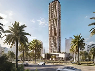 Zespół mieszkaniowy New high-rise project ALTA V1EW c lounge areas in the prestigious area of JVC, Dubai, UAE