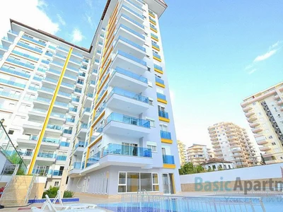 Жилой квартал Квартира 1+1 в новом комплексе в Махмутларе, Алания